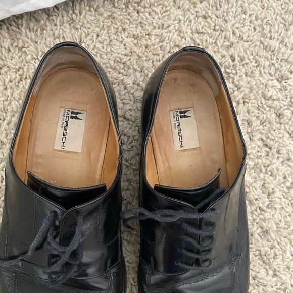 Men’s Moreschi Classic Black Oxfords (wedding shoes) size 11 main image 8